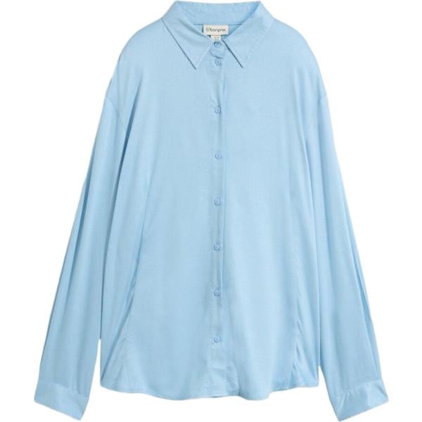 Camicia da donna in azzurro in viscosa bonprix