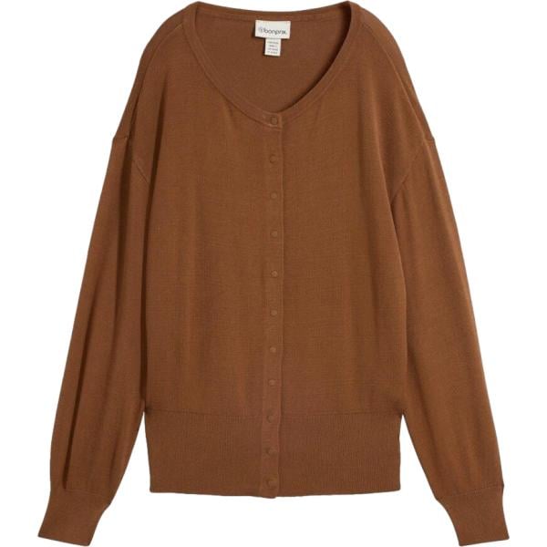 Cardigan da donna in marrone scuro in viscosa bonprix