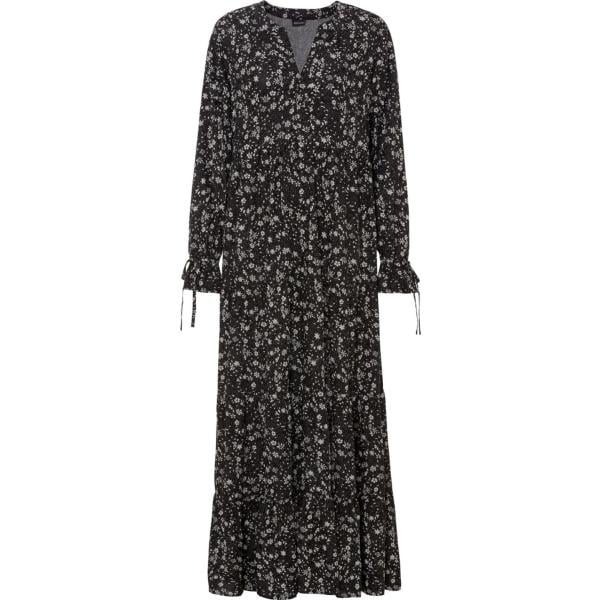 vestiti lunghi bonprix nero con stampe