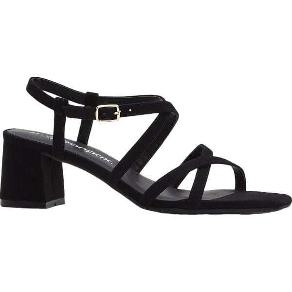 sandali col tacco bonprix nero