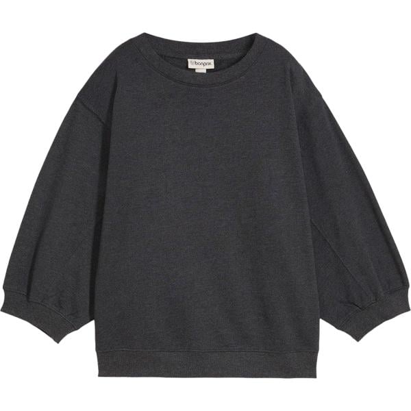 Felpa da donna oversize in grigio scuro bonprix