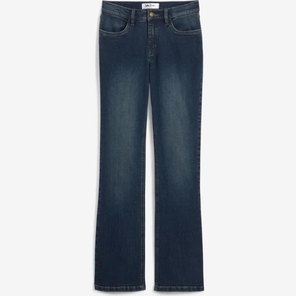 jeans bootcut bonprix blu