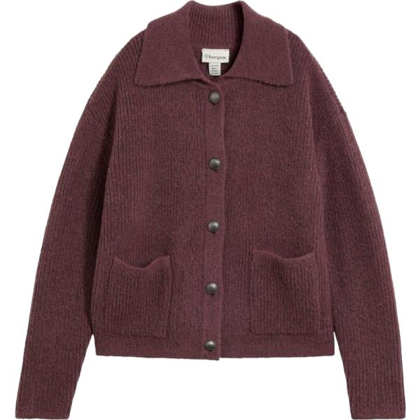 Cardigan da donna in marrone scuro bonprix