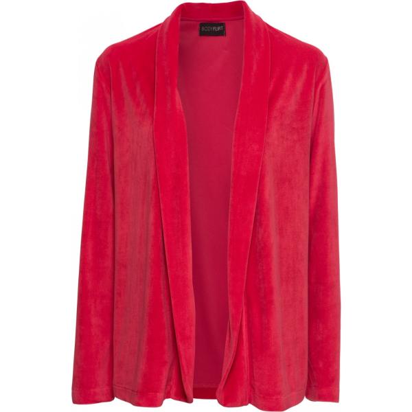 Blazer collo aperto in velluto rosso Bodyflirt rosso