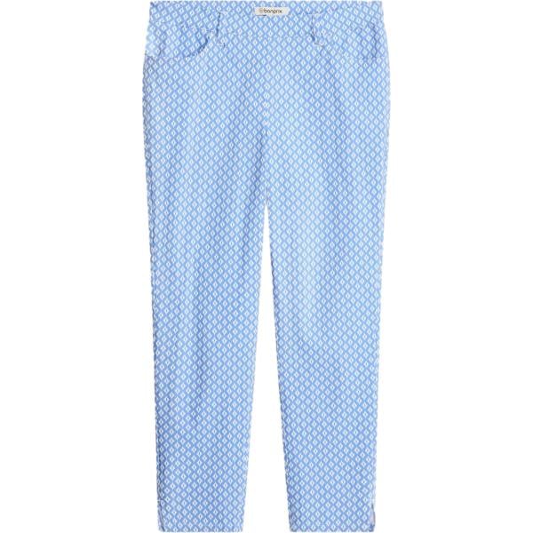 Pantaloni da donna in azzurro cropped bonprix