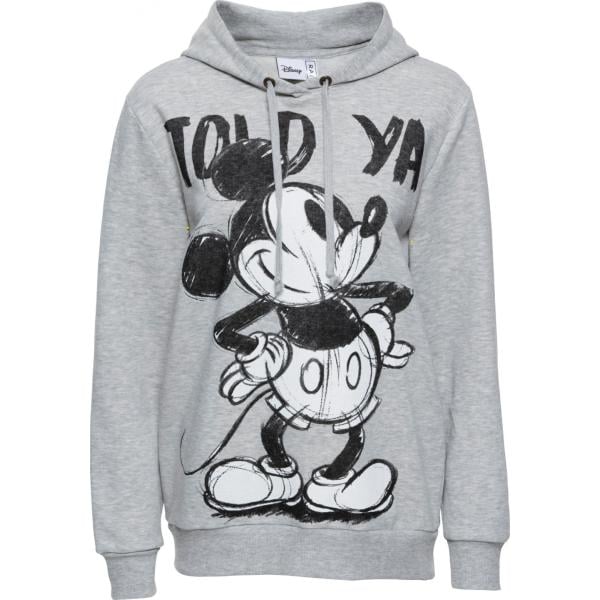 felpe con cappuccio Disney grigio con stampe