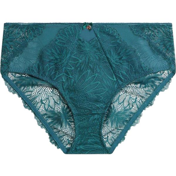 Culotte da donna in verde scuro con pizzo bonprix