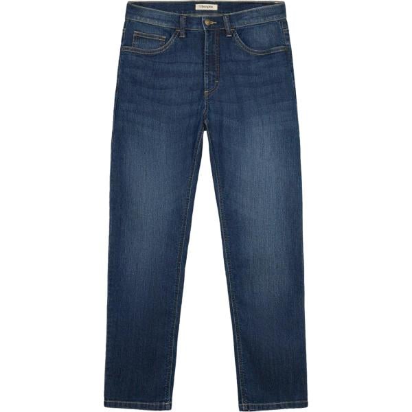 Jeans dritti da uomo in blu scuro in denim bonprix