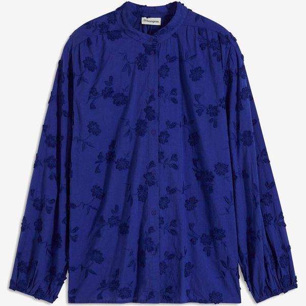 bluse bonprix blu a fiori