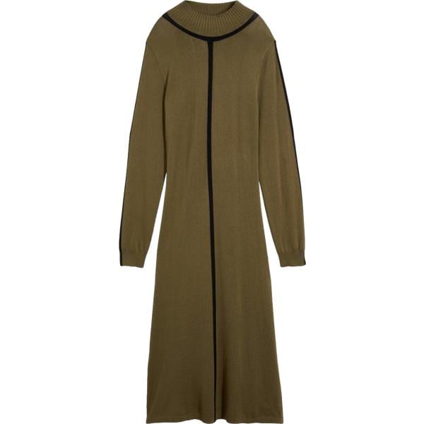Vestito da donna in marrone scuro lavorato a maglia in viscosa bonprix bonprix