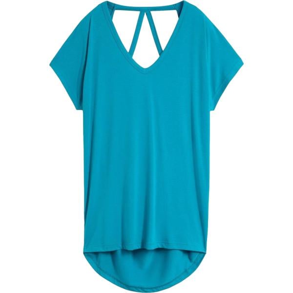 T-shirt da donna in blu scuro lungo in viscosa bonprix bonprix