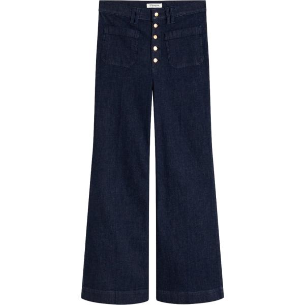 jeans a zampa bonprix blu