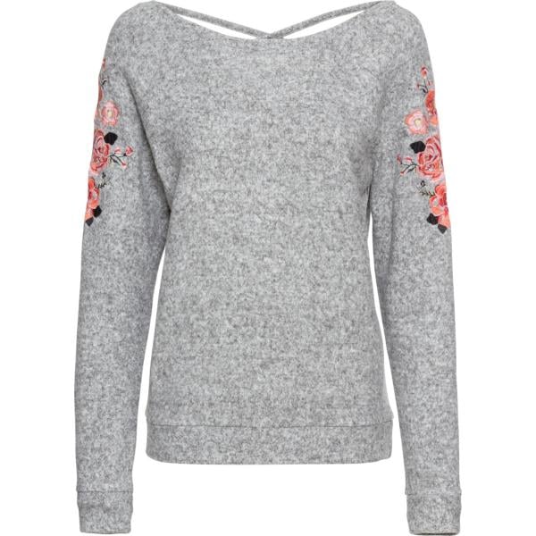 maglieria bonprix grigio a fiori