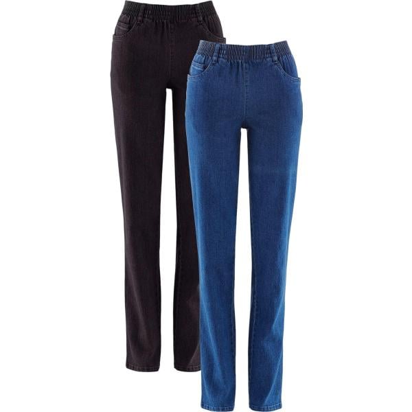 jeans dritti bonprix nero