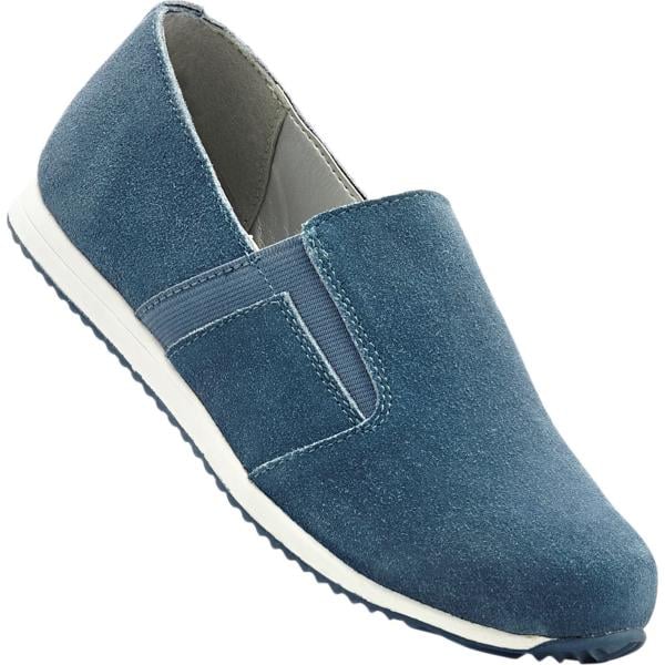 Mocassini effetto scamosciato blu bonprix grigio