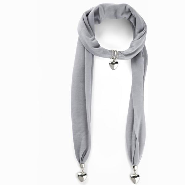 foulard Bpc bonprix collection grigio tinta unita