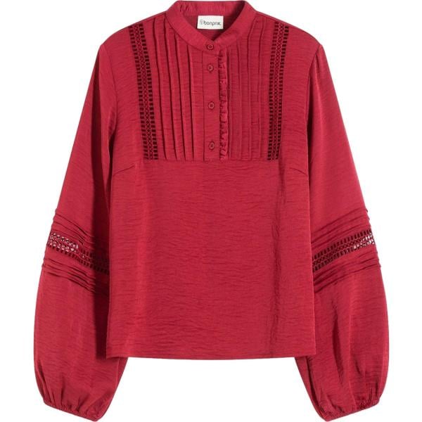 bluse bonprix rosso