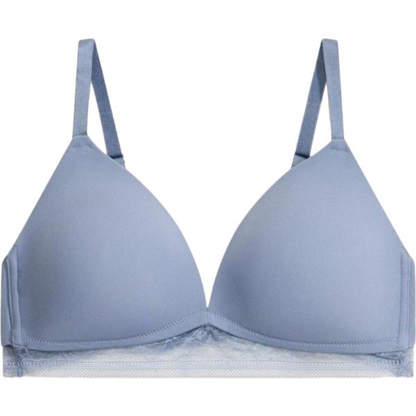 Reggiseno da donna senza ferretto in azzurro bonprix
