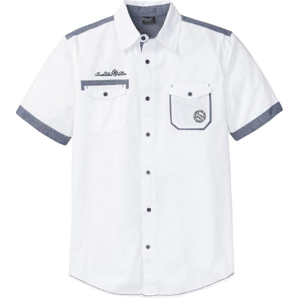 camicie a manica corta bonprix bianco