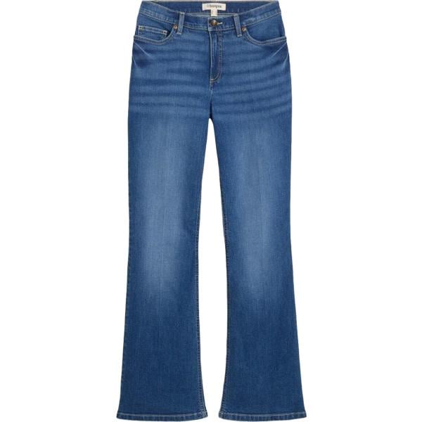 Jeans bootcut da donna in blu scuro in denim bonprix
