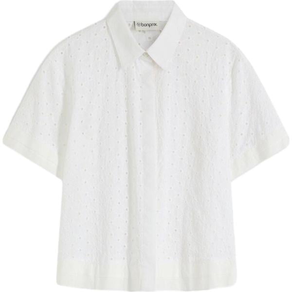 camicie bonprix bianco