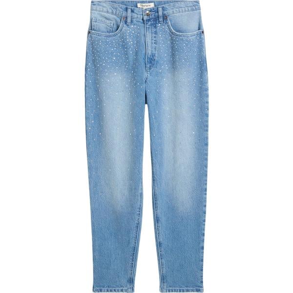 jeans mom bonprix blu