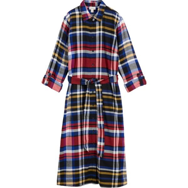 Vestito chemisier da donna in nero pece in cotone organico bonprix