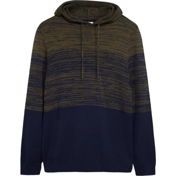 Felpa con cappuccio da uomo in blu scuro collo con cappuccio bonprix