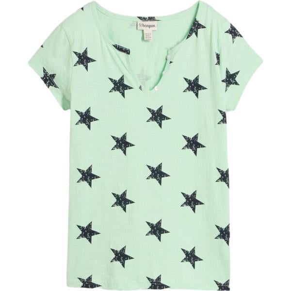 T-shirt da donna in verde scuro collo a v bonprix bonprix