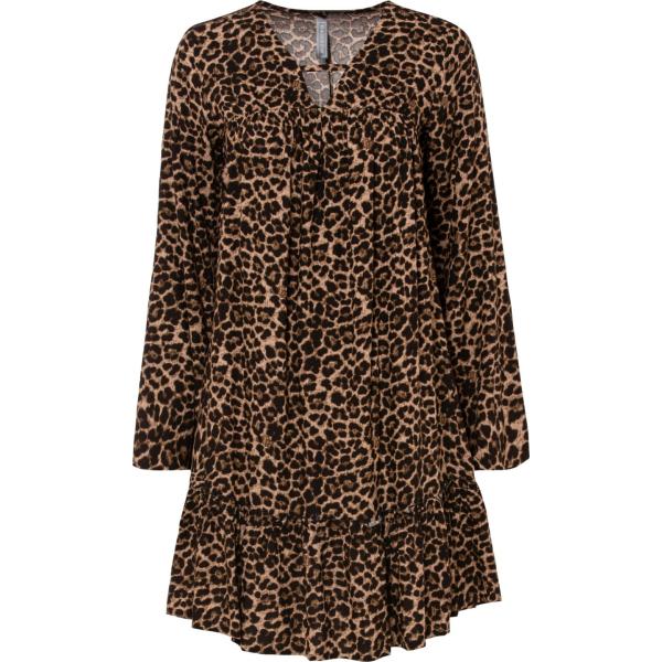 vestiti corti bonprix marrone animalier