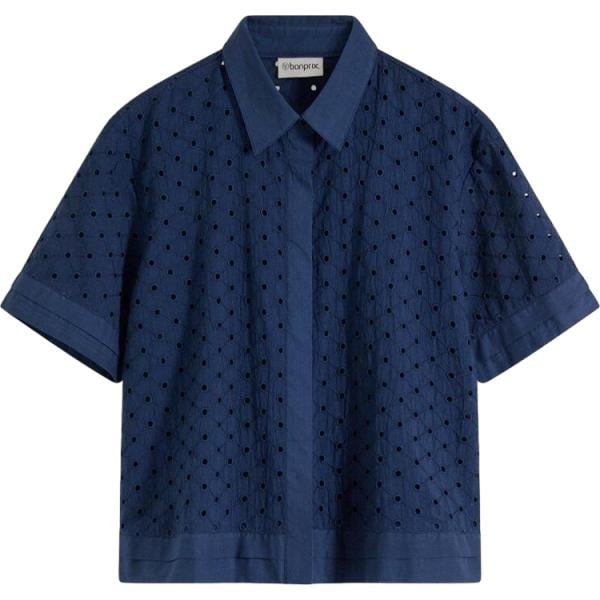 camicie a manica corta bonprix blu