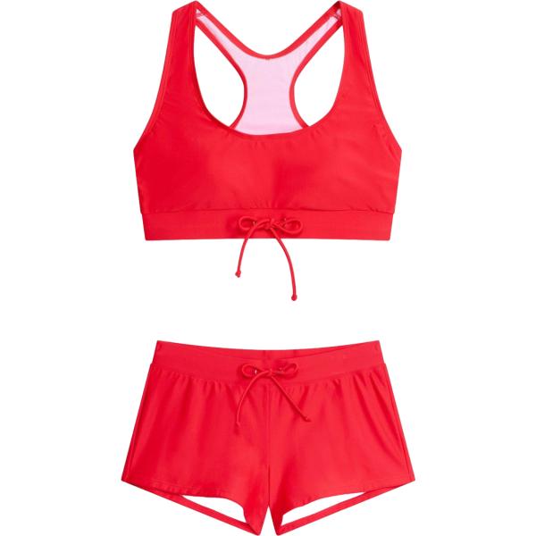 Bikini da donna in rosso classico con spalline bonprix