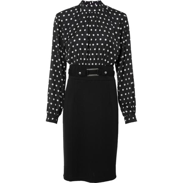 vestiti bonprix nero a pois