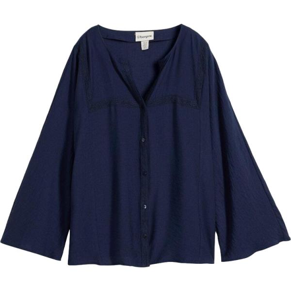 bluse bonprix blu