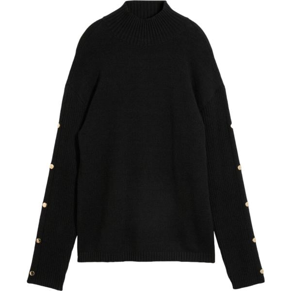 Pullover da donna in nero pece in viscosa bonprix