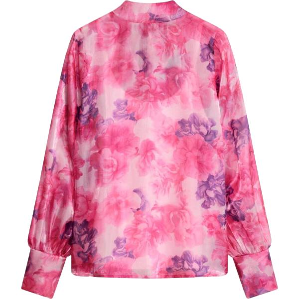 Blusa da donna in rosa scuro con fiocco bonprix bonprix