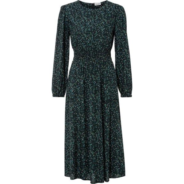 Vestito longuette/midi da donna in blu scuro a fiori bonprix