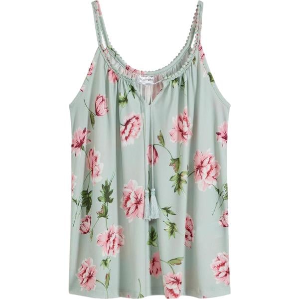 top bonprix grigio a fiori