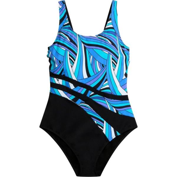 Costume intero da donna in nero pece modellante bonprix