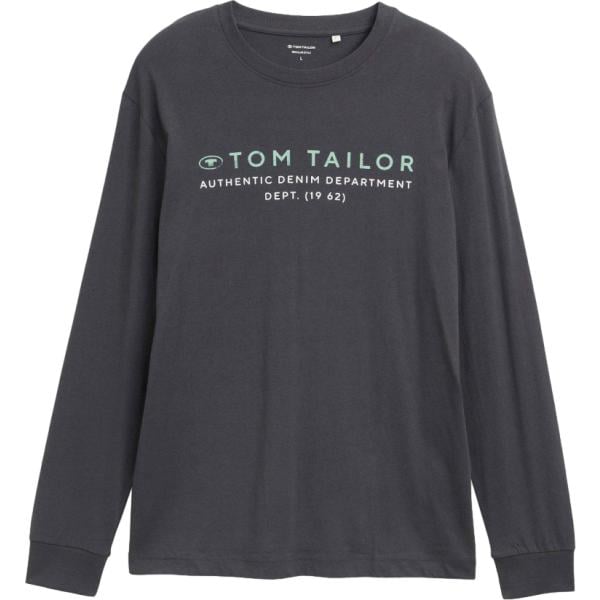 T-shirt da uomo in grigio scuro a maniche lunghe bonprix bonprix