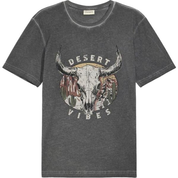T-shirt da uomo in grigio scuro in cotone organico bonprix bonprix