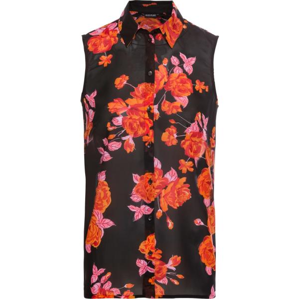 Camicetta chiffon senza maniche nero Bodyflirt nero