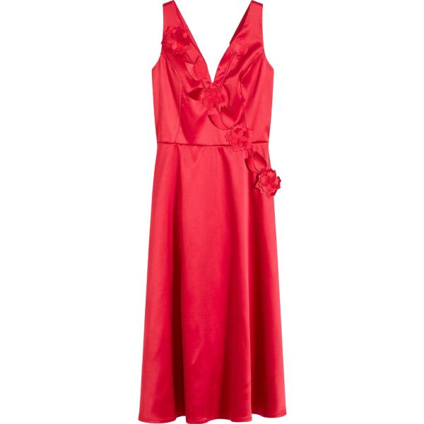 vestiti midi/longuette bonprix rosso a fiori
