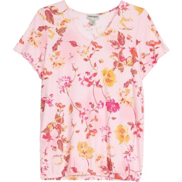 bluse bonprix rosa a fiori