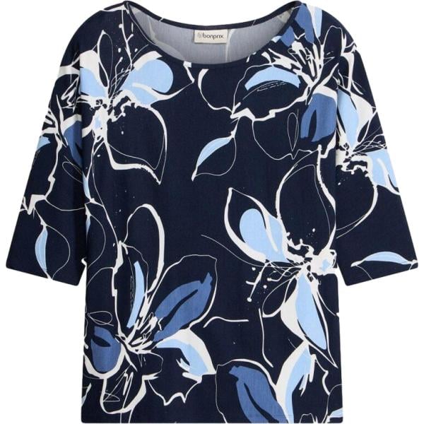 bluse bonprix blu a fiori