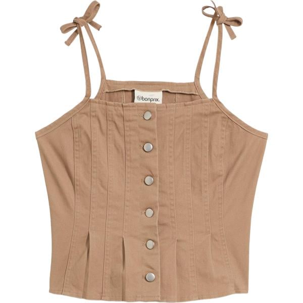 top bonprix marrone