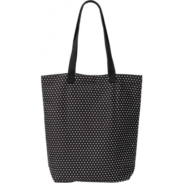 shopping bag Bpc bonprix collection nero a pois