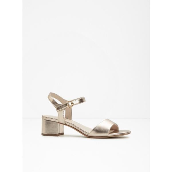 sandali col tacco bonprix marrone