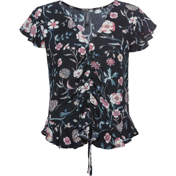 bluse Rainbow nero a fiori