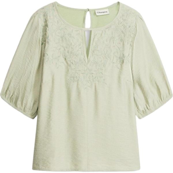 bluse bonprix verde
